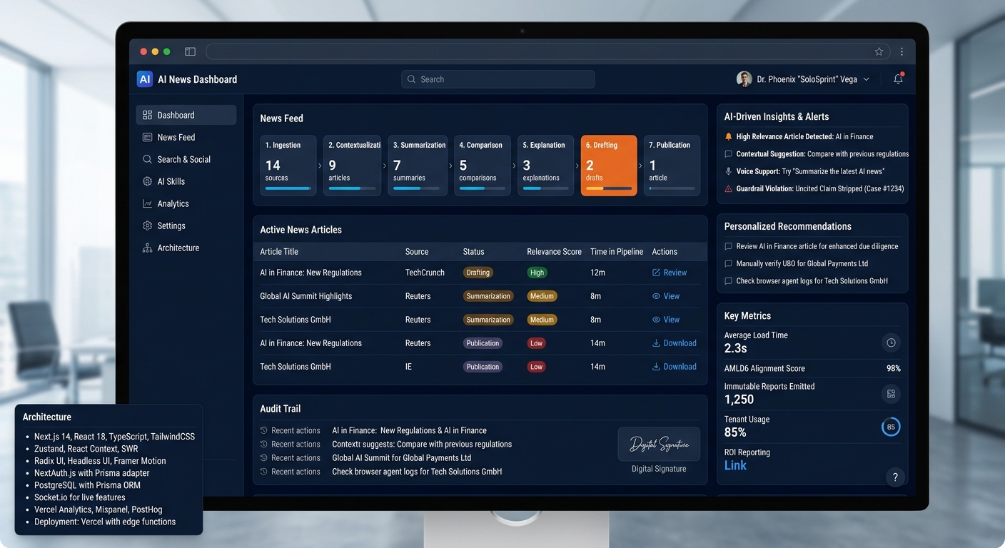 AI News Dashboard